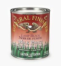 Peinture de lait General, noir de fumée