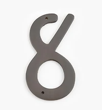 Script Cast Brass House Numbers