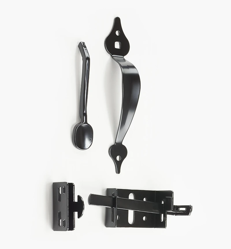 Loquet à poucier et verrou pour barrière