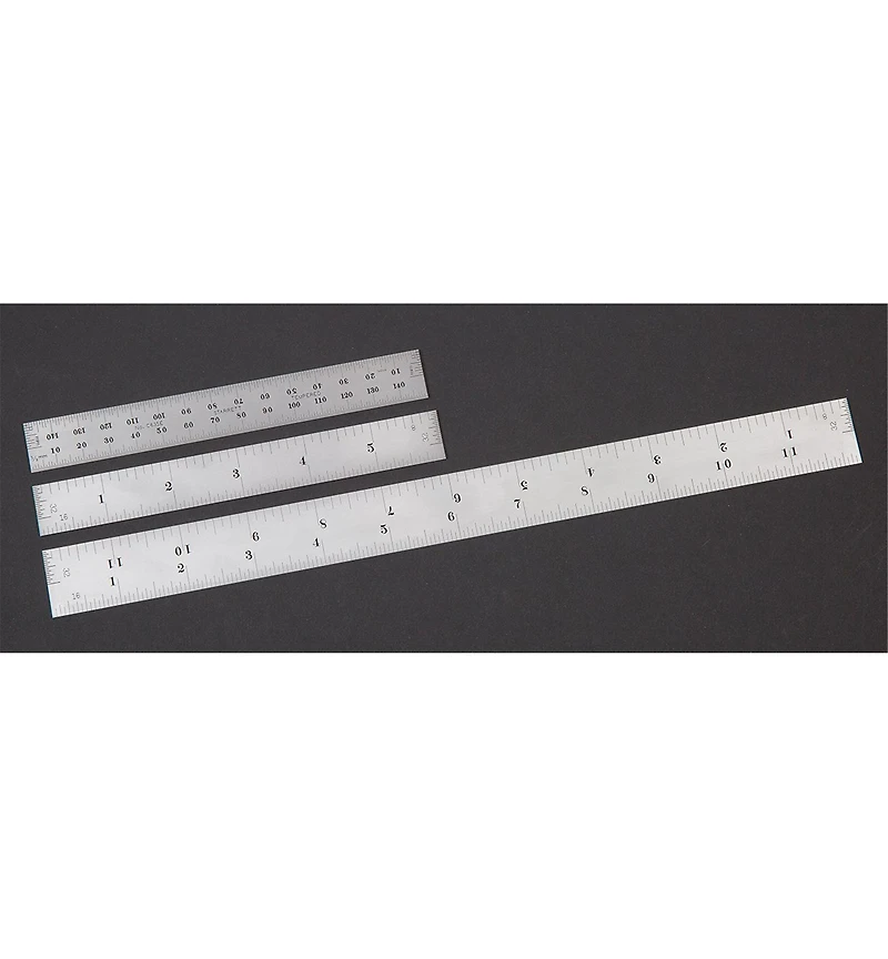Starrett Spring-Tempered Precision Rules with End Graduations
