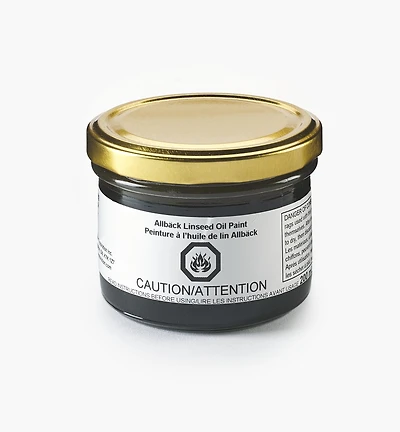 Allbäck Black Linseed Oil Paint