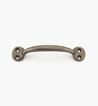 4 7/8" Cast Brass Oval-Post Utility Handle