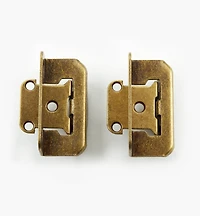 Charnières en acier pour porte à recouvrement