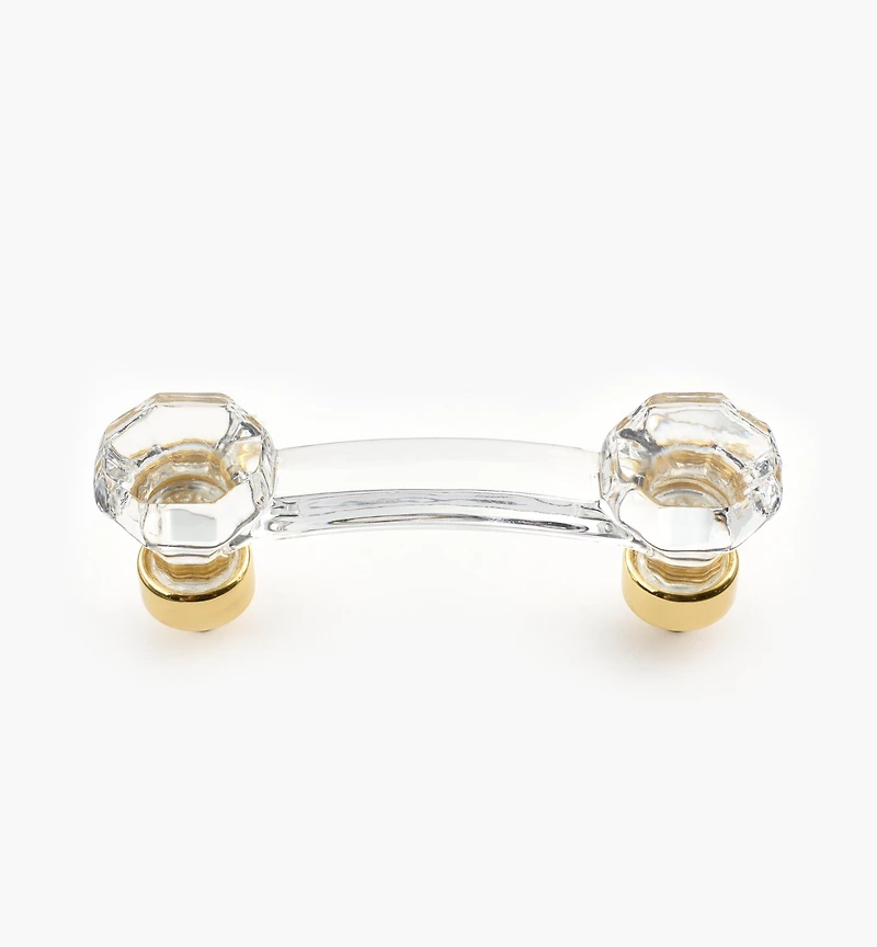 Poignée Octogone en cristal