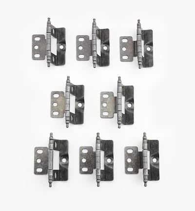 Charnières pour porte encastrée, fer forgé – meuble à cadre