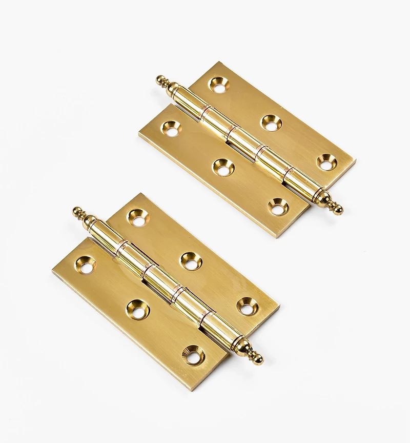 Extruded Brass Ball-Tip Fast-Pin Finial Hinges