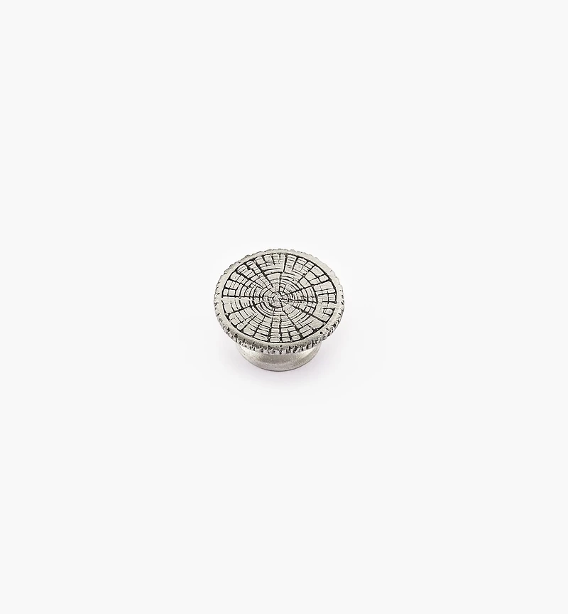 Pewter Log End Knob