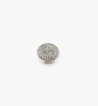 Pewter Log End Knob