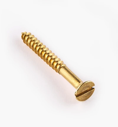 4" #6 Flat-Head Brass Screws