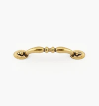 Poignée de 4 5/8 po Brass and Sterling Traditions