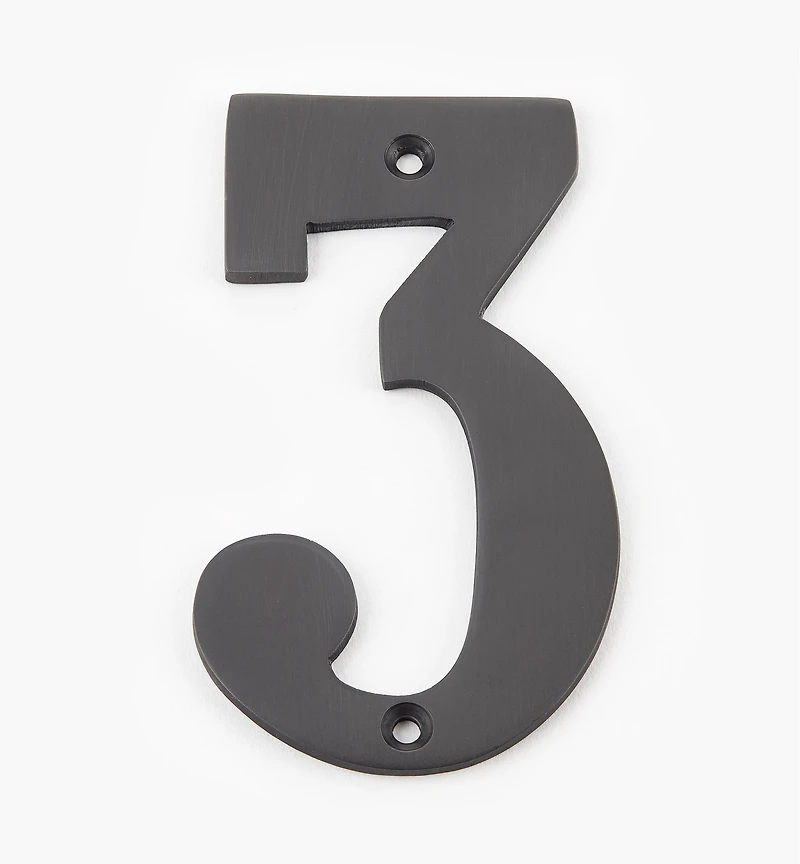 Standard Cast Brass House Numbers