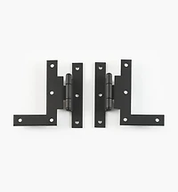 “Forged Iron” Smooth H-L Hinges