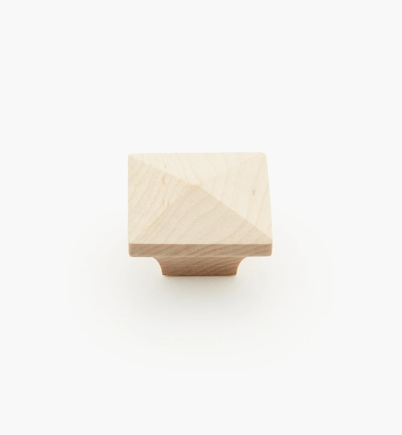 Squared Wood Pyramid Knob