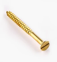 1/2" #6 Flat-Head Brass Screws