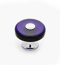 Tinted Glass Disc Knob