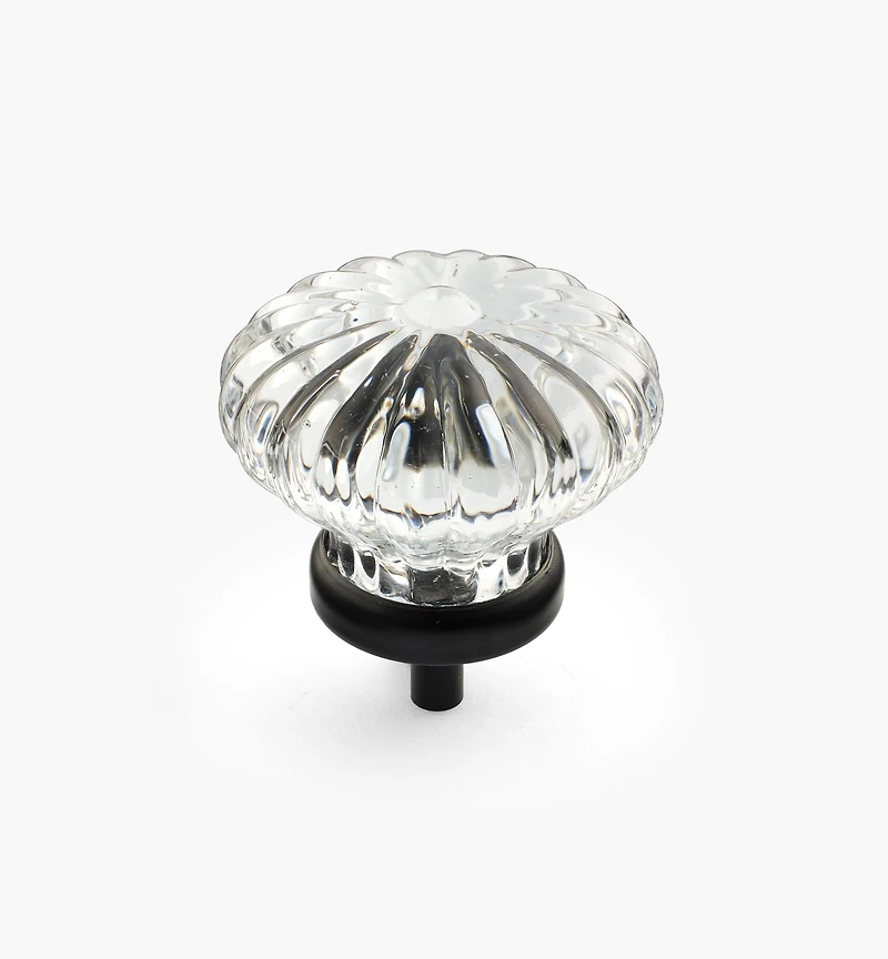 Glass Rosette Knobs