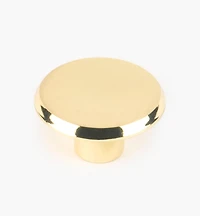 Bouton Concave, plaqué laiton