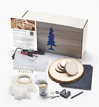 Make It Yourself Pyrography Clock & Coasters Kit