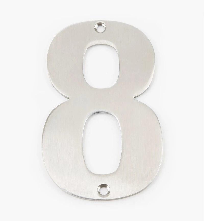 Chiffres de maison en acier inoxydable