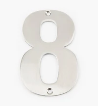 Chiffres de maison en acier inoxydable