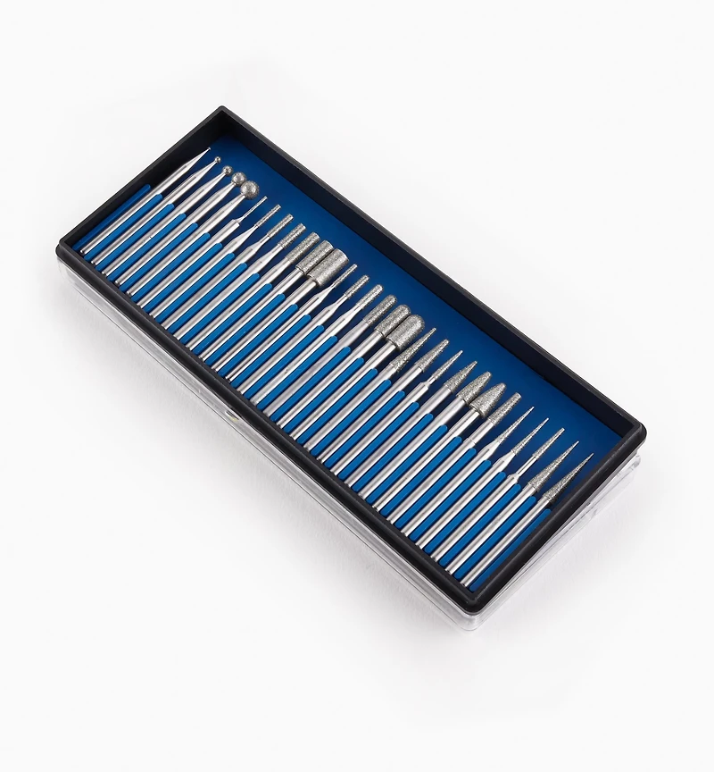 Jeu de 30 râpes diamantées de qualité industrielle