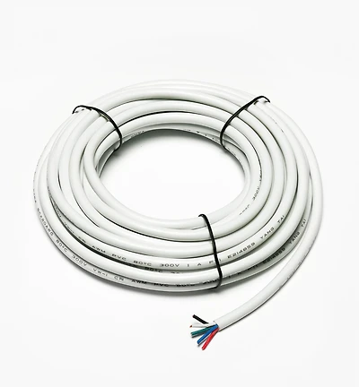 Câble à cinq fils de calibre 20 pour installation en mur – Luminaire-ruban à DEL couleur et blanches