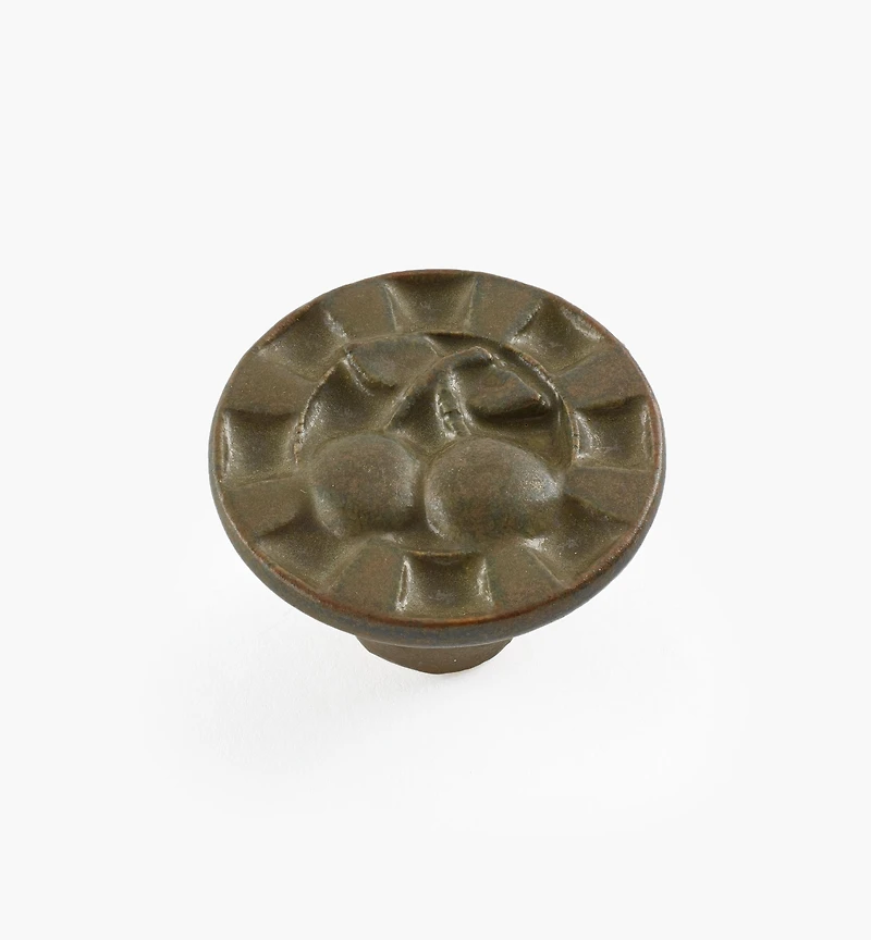 Boutons en céramique à motif de cerise