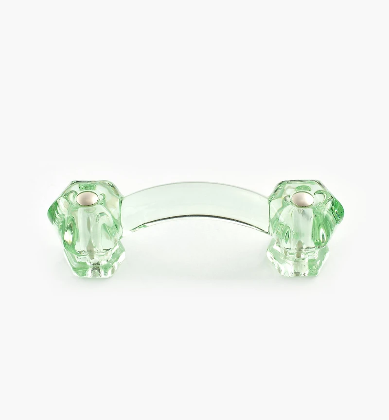 Poignée hexagonale en verre