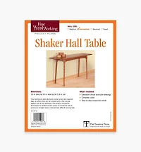 Shaker Hall Table Plan