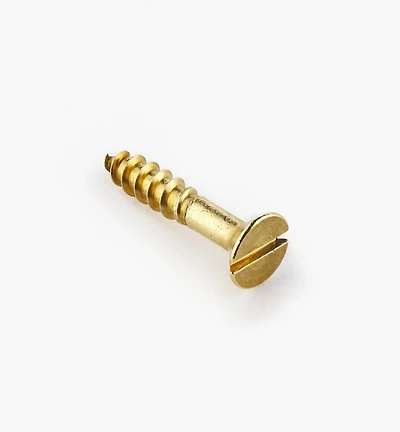 1" #10 Flat-Head Brass Screws