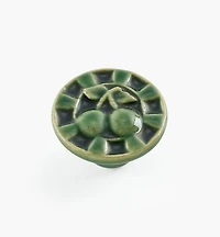 Boutons en céramique à motif de cerise