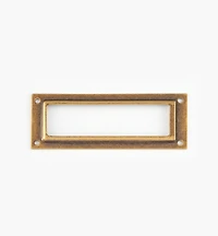 Porte-étiquettes en laiton estampé
