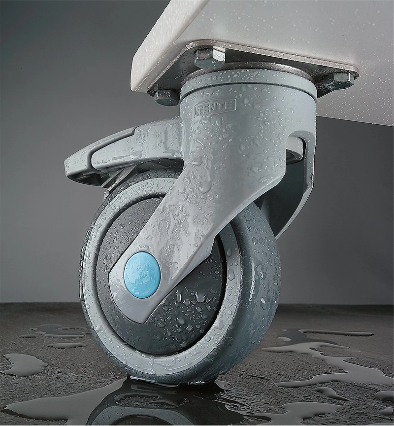 Levina 100mm Stainless-Steel-Plate Caster