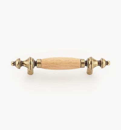 Rounded Oak Insert Pull