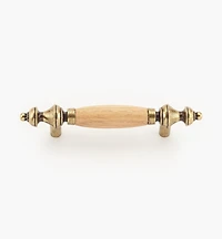 Rounded Oak Insert Pull