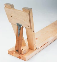 Plan de banc d’âne traditionnel