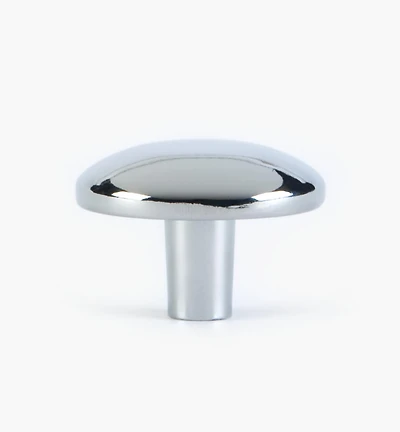 Bouton bombé chromé