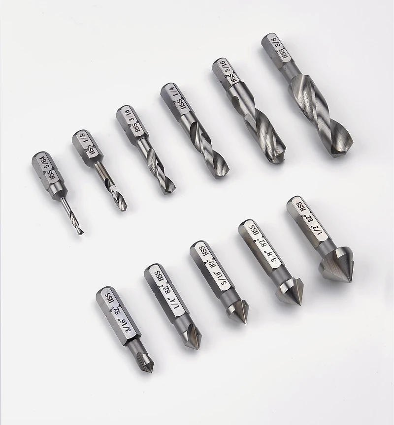 HSS Twist Bit & Countersink Set