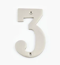 Chiffres de maison standards en laiton coulé