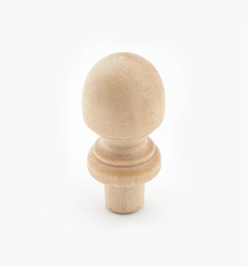 Hardwood Acorn Finial