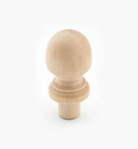 Hardwood Acorn Finial