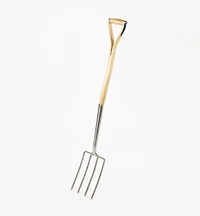 Ergonomic Ash-Handled Digging Fork