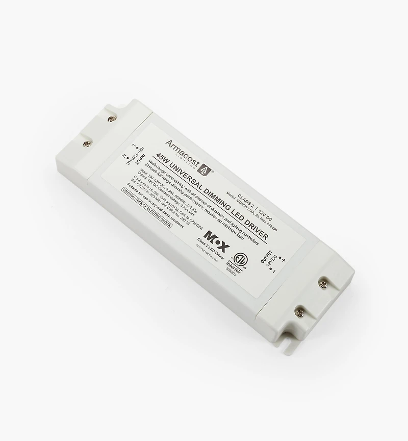 Transformateurs CA à intensité variable pour luminaires DEL blanches (12 V)