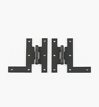 “Forged Iron” Smooth H-L Hinges