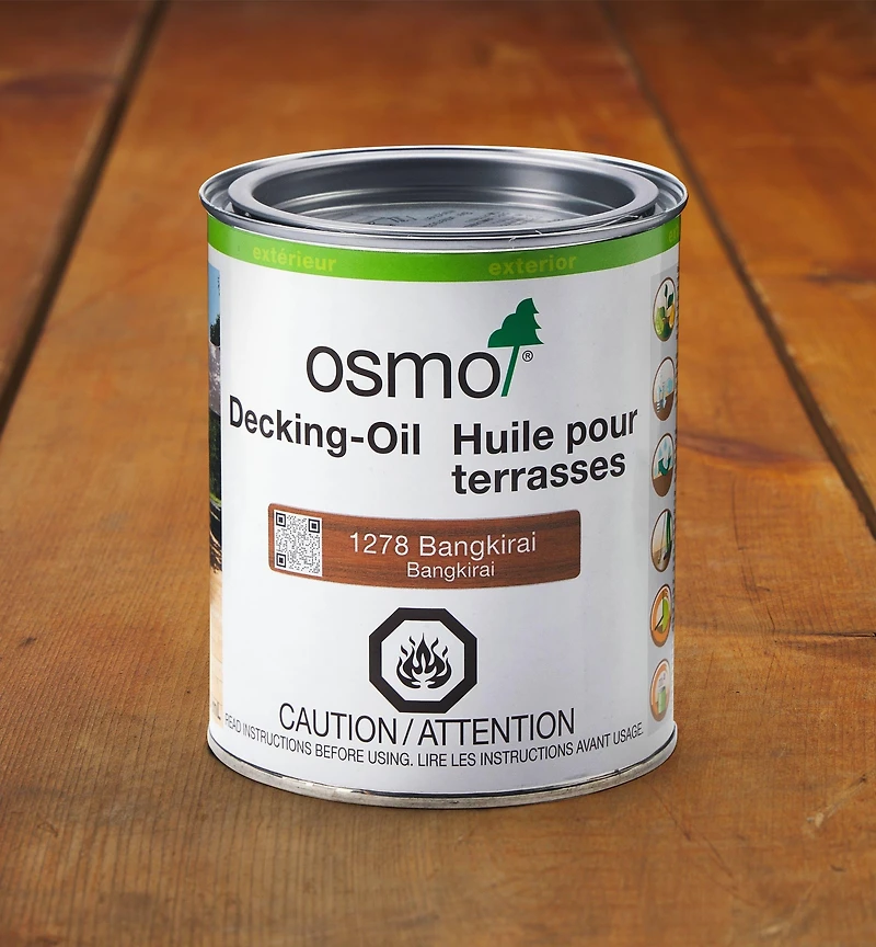 Huile pour terrasse Osmo, bangkirai