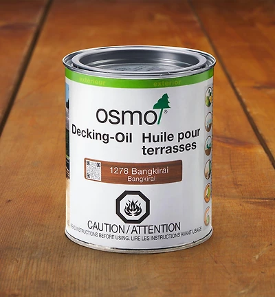 Huile pour terrasse Osmo, bangkirai