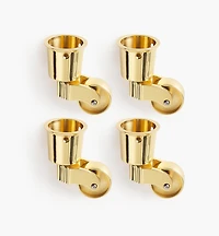 Round Brass Cup Casters