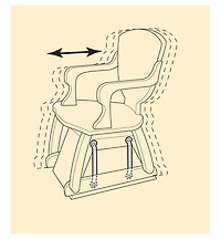 Ferrures pour fauteuil berçant suspendu