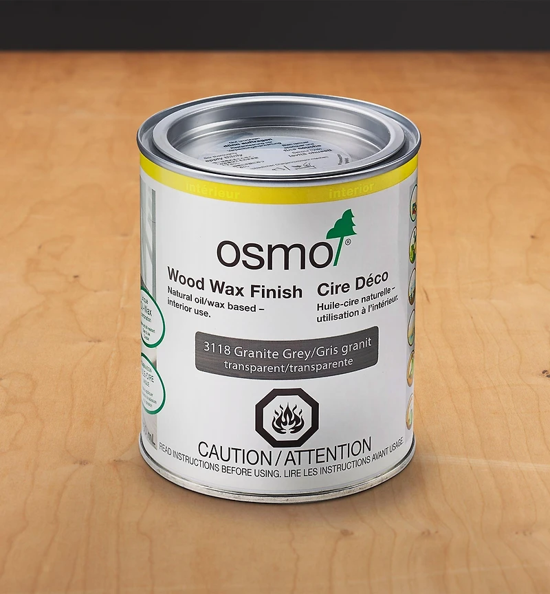 Osmo Granite Gray Wood Wax Finish