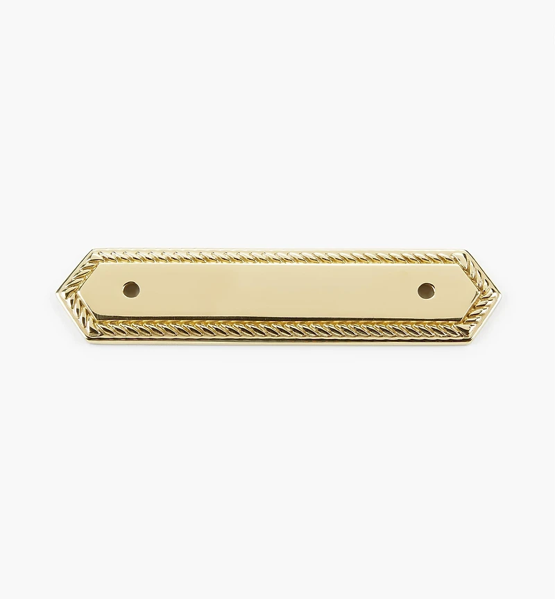 Brass Rope-Edge Handle Escutcheons